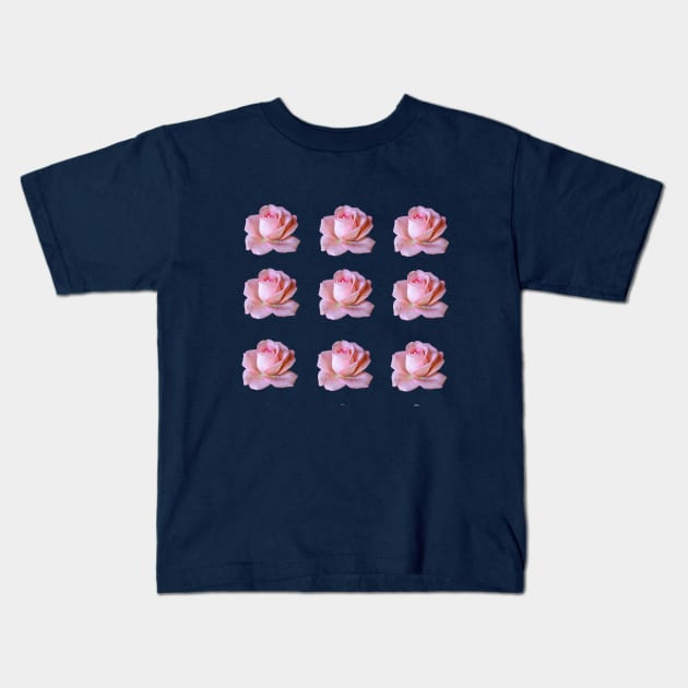 roses flowers art Designs. Kids T-Shirt by Dilhani